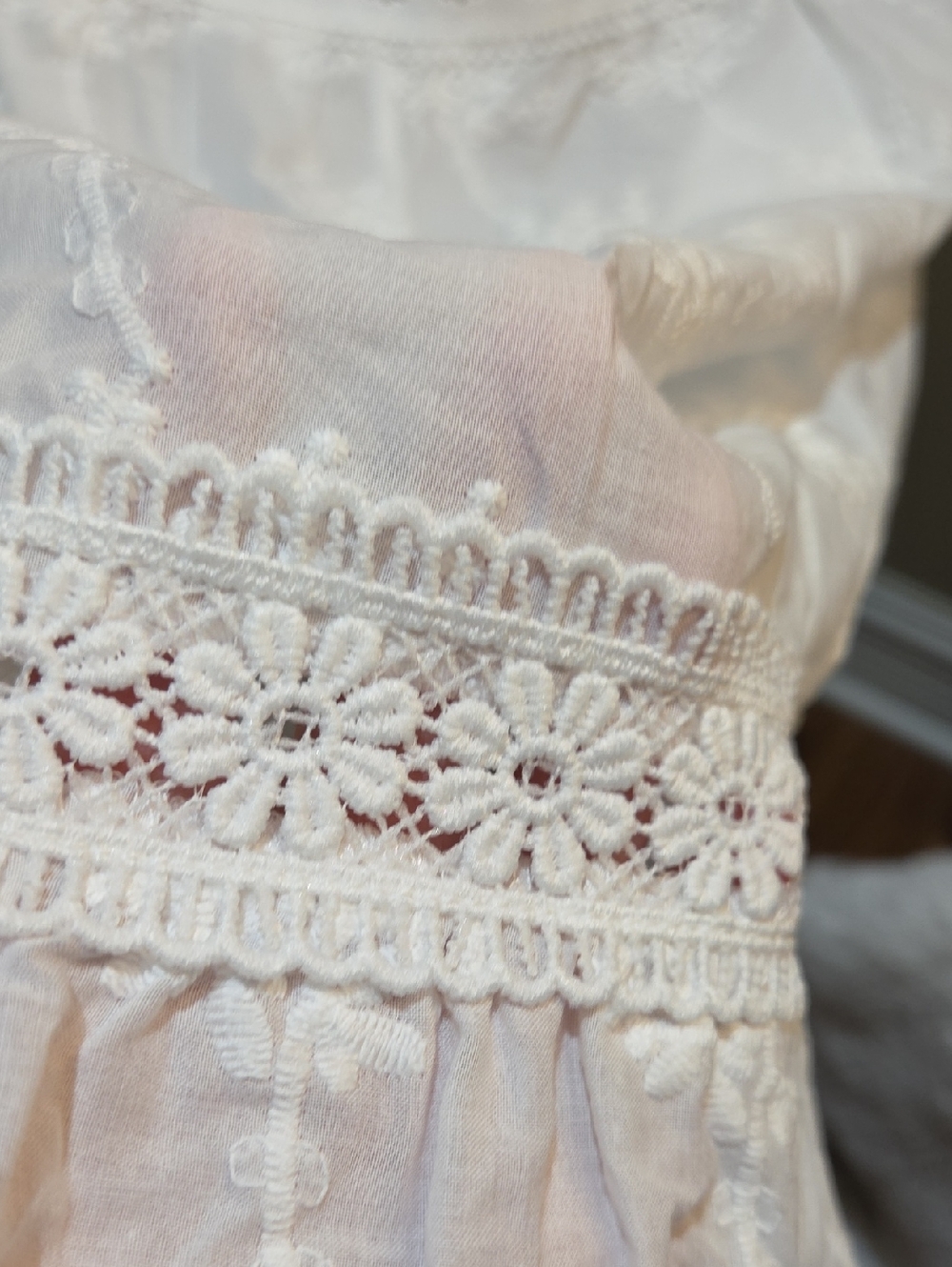 Laura Ashley White Eyelet Maxi Skirt - Picture 13 of 16